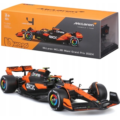 BburagoRACE Formula F1 McLaren F1 Team MCL38 2024 4 Lando Norris Hard case 1:24