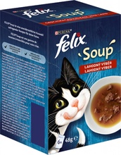 Felix Soup Hovězí, kuře, jehně 6 x 48 g