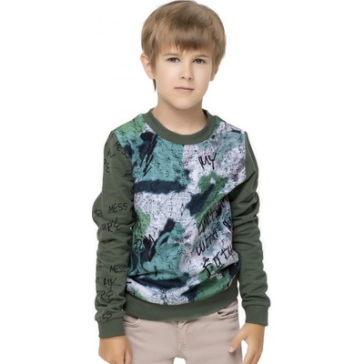 Winkiki Kids Wear Chlapecká mikina Nature khaki