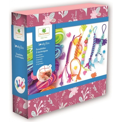 Sycomore Lovely box kreativní sada scoubidou zábavné pletení z barevných bužírek – Hledejceny.cz