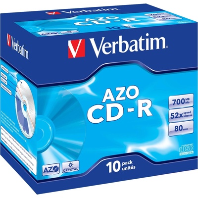 Verbatim CD-R 700MB 52x, AZO, jewel, 1ks (43326) – Hledejceny.cz
