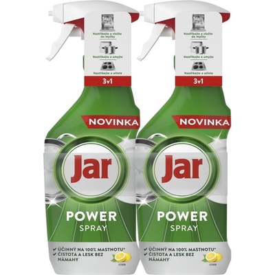 Jar Power Spray Citronová Vůně 2 x 500 ml – Hledejceny.cz