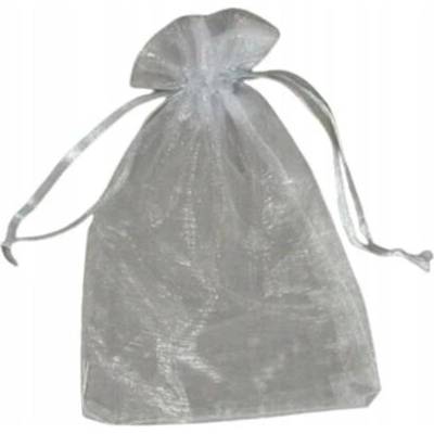 Vrecúško z organzy 10x15cm strieborné 1 ks