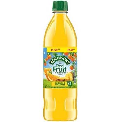 Robinson's sirup s příchutí pomeranče a ananasu 900 ml