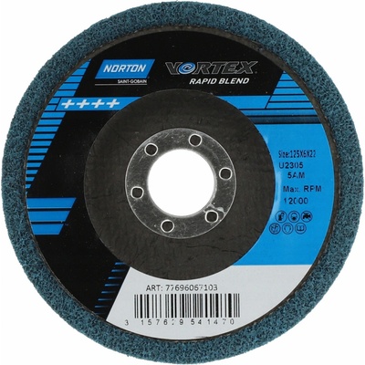 NORTON Brusný kotouč RAPID BLEND VORTEX 125x6x22mm - 77696067103