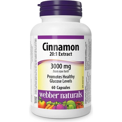 Webber Naturals Škorica extrakt 150 mg 60 kapsúl