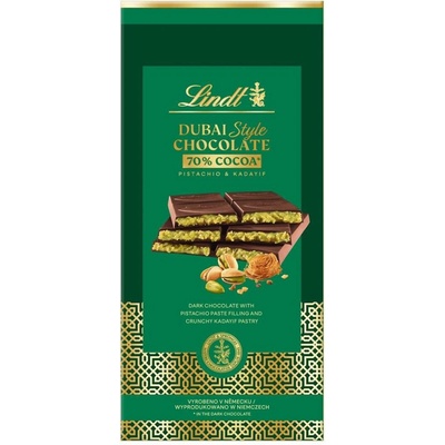 Lindt Dubajská hořká 145 g