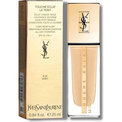 Yves Saint Laurent Touche Éclat Le Teint dlhotrvajúci make-up pre rozjasnenie pleti SPF 22 B20 Ivory 25 ml