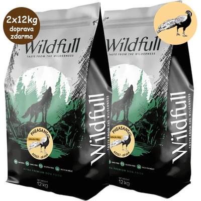 Wildfull Dog Adult All Size GF Pheasant & Pumpkin 2 x 12 kg
