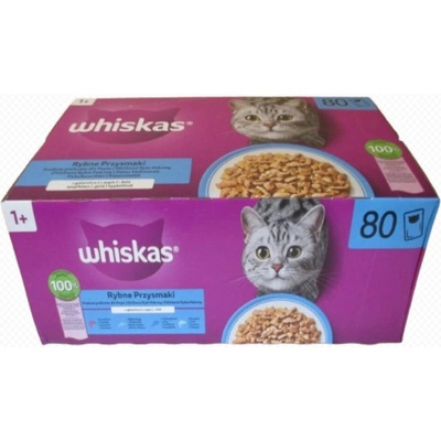 Whiskas rybí výběr v želé cat 85 g x 80 ks