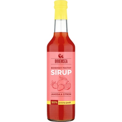 Bohemsca Sirup jahoda a citron 0,5 l