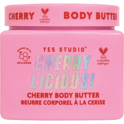 Yes Studio Cherry Licious šlehané tělové máslo s vůní třešní 400 g – Hledejceny.cz