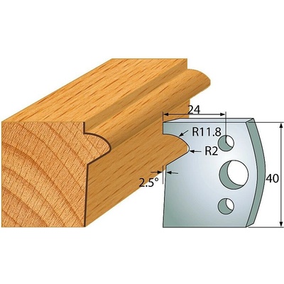 IGM profil 135 - pár nožů 40x4mm SP