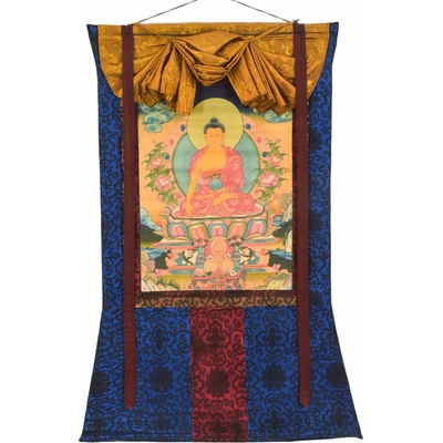 Sanu Babu Thangka, Buddha Šákjamuni, 83x119cm