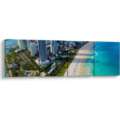 Obraz - Miami, Florida, štvordielne 160x40 cm