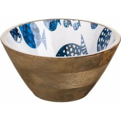 Shoeless Joe UK Dřevěná mísa Barrier Reef Bowl blue 24 cm