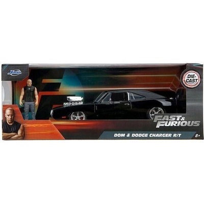 Jada Toys Rychle a zběsile – model auta 1970 Dodge Charger s figurkou 1:24