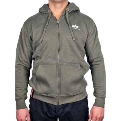 Alpha Industries Basic Zip Hoody SL dark olive