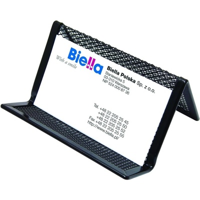 DONAU Stojánek na vizitky Office Set, 95 x 75 x 45 mm, kov černý – Hledejceny.cz