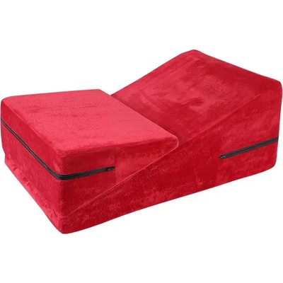 Desirel Magic Pillow klínový sex polštář set - malý + velký červený
