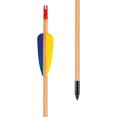 imago Šíp drevený EK-Archery, páperové letky 80 cm