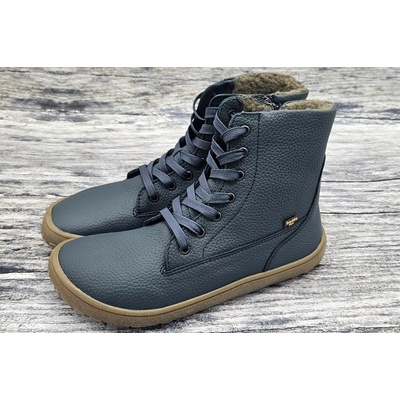 Froddo vyšší barefoot zimní boty s membránou dark blue