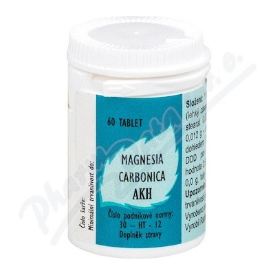Radim Bakeš Galenická laboratoř Ostrava AKH Magnesia carbonica 60 tabliet