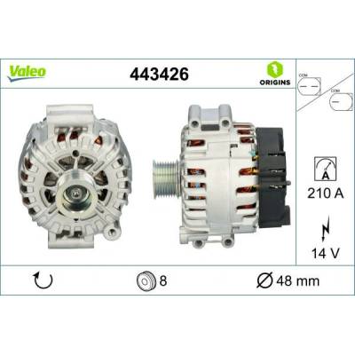 Alternátor VALEO 443426