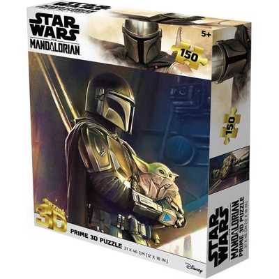 Prime Star Wars Mandalorian 31x46cm holografické 150 dílků