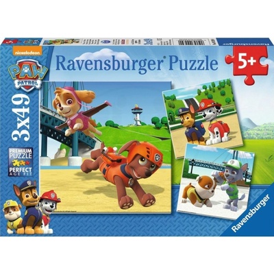 Ravensburger Tlapkova Patrola Psí tím 3 x 49 dielov
