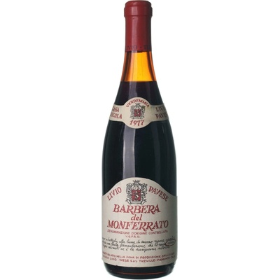 Livio Pavese Barbera del Monferrato suché červené 1977 0,75 l (holá láhev)