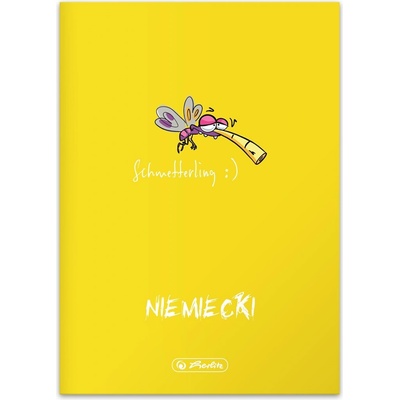 Herlitz Nemecký predmetový Zošit na A5 kockovaný ECO