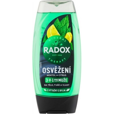 Radox Men osvěžení Mentol a citrus sprchový gel pro muže 225 ml – Hledejceny.cz