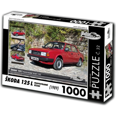 Retro cars Škoda 125 L pravostranné riadenie 1989 1000 dielov