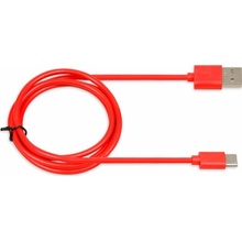 iBOX IKUMTCR USB-A / USB-C, 3A, 1m, červený