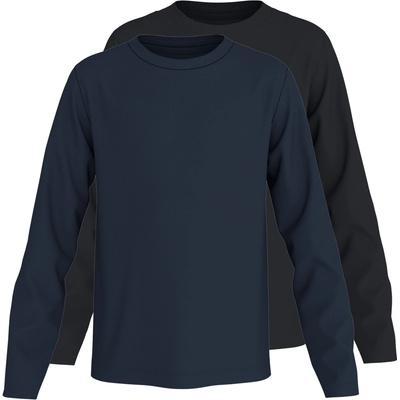Esmara Kids triko s dlouhými rukávy černá Navy modrá 2 ks