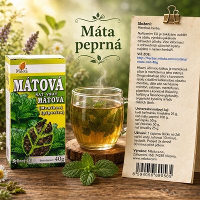 Milota čaj Máta peprná nať 40 g