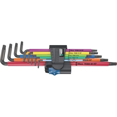 Wera 024470 Zástrčné kľúče Torx 967/9 TX XL HF 1 9 ks dlhých s pridržiavací funkciou W05024470001