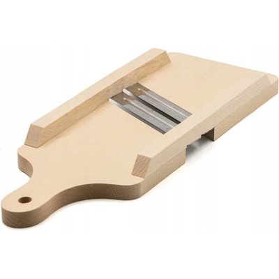Laserwood Drevená krájačka na kapustu s 2 nožmi, ručná, 14 cm
