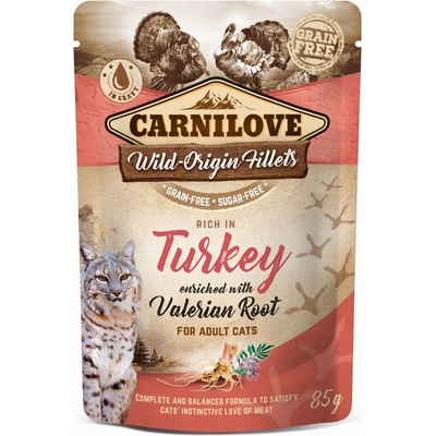 Carnilove Cat Turkey Enriched & Valerian 85 g