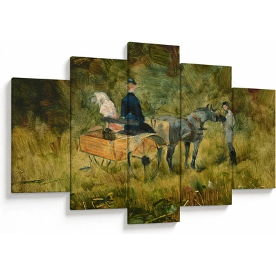 Obraz - Henri de Toulouse-Lautrec, The Trap, reprodukcia, päťdielne 150x105 cm
