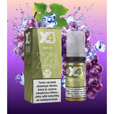 X4 Bar Juice Grape Ice 10 ml 20 mg
