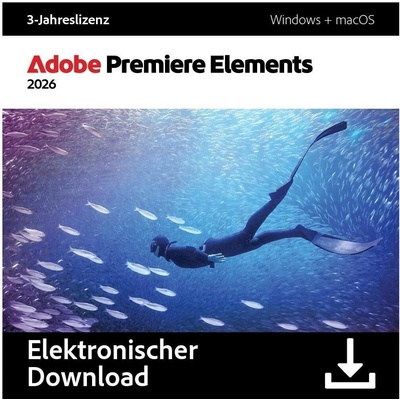 Premiere Elements 2026 MP ML (+CZ) Commercial 1 User, 36 Months Term License - 30012452CA01A12