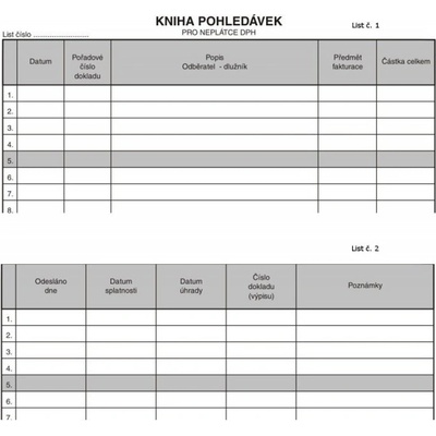 Asopol 010500 Kniha pohledávek pro neplátce DPH – Hledejceny.cz