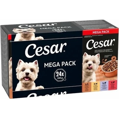 Cesar Vidiecky Guláš Mix Chutí 24 x 150g krmivo pre dospelých psov
