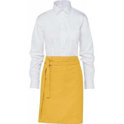 SG Accessories - BISTRO Krátká číšnická zástěra Brussels s pevným páskem 78 x 52 cm Žlutá slunečnicová