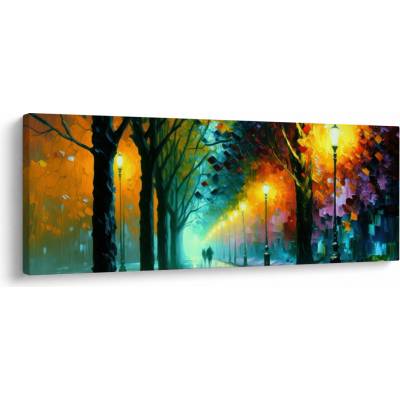 Obraz - Nočná prechádzka, jednodielne 145x58 cm