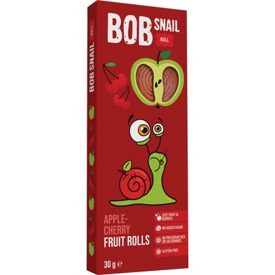BOB Snail ovocné rolky Jablko Čerešňa 30 g