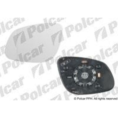 POLCAR Sklo vonkajšieho zrkadla s držiakom 5820545E
