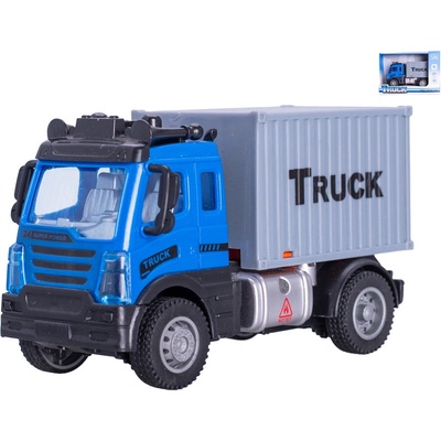 Mikro trading Auto nákladní s kontejnerem 12 cm zpětný chod